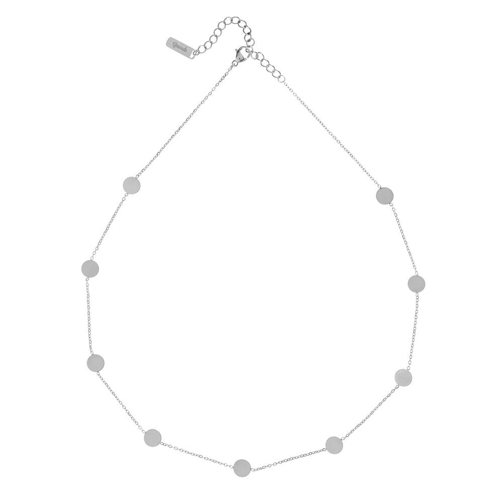 Layering Kette mit kleinen Anhängern - Silber