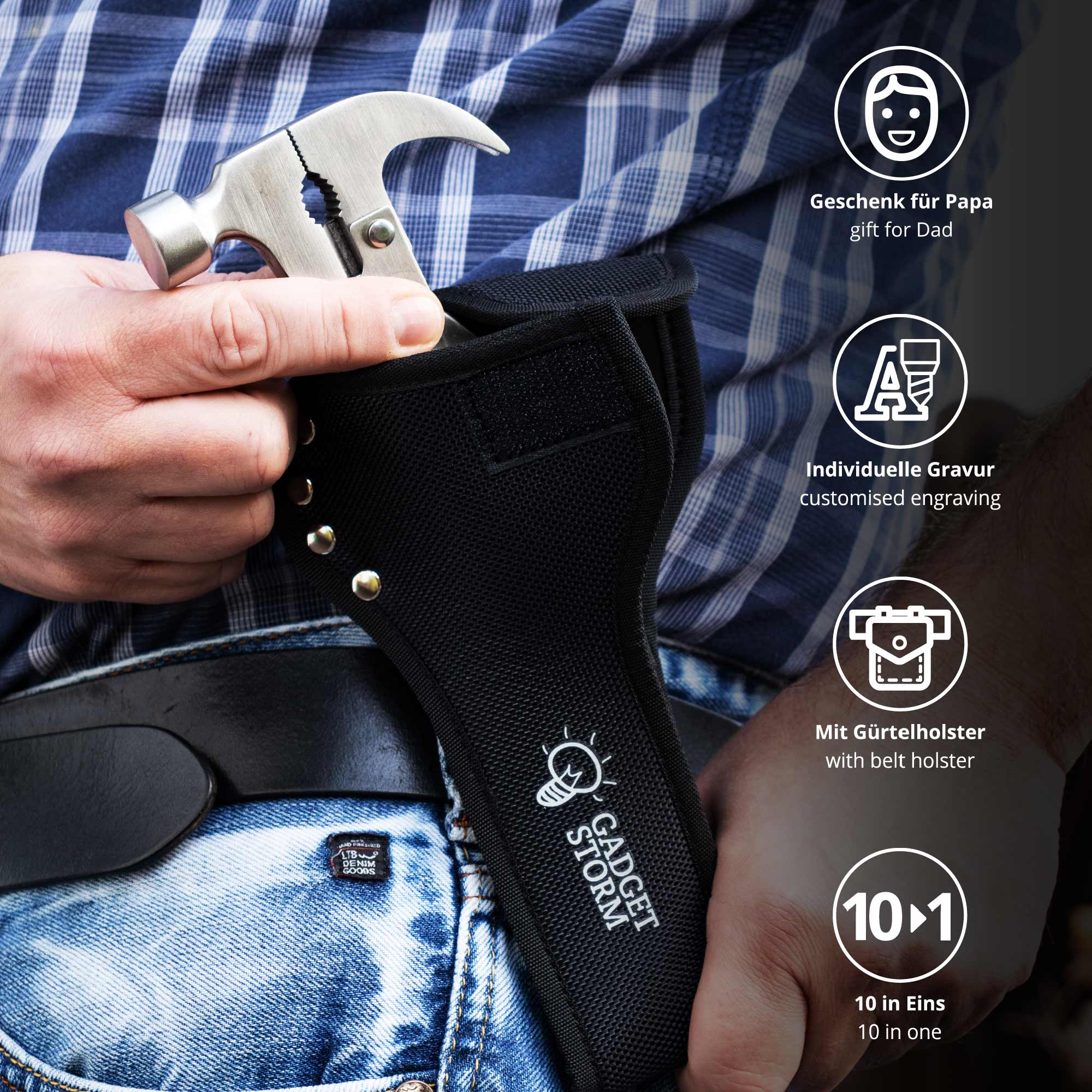 Multitool - Bester Papa - Personalisiert