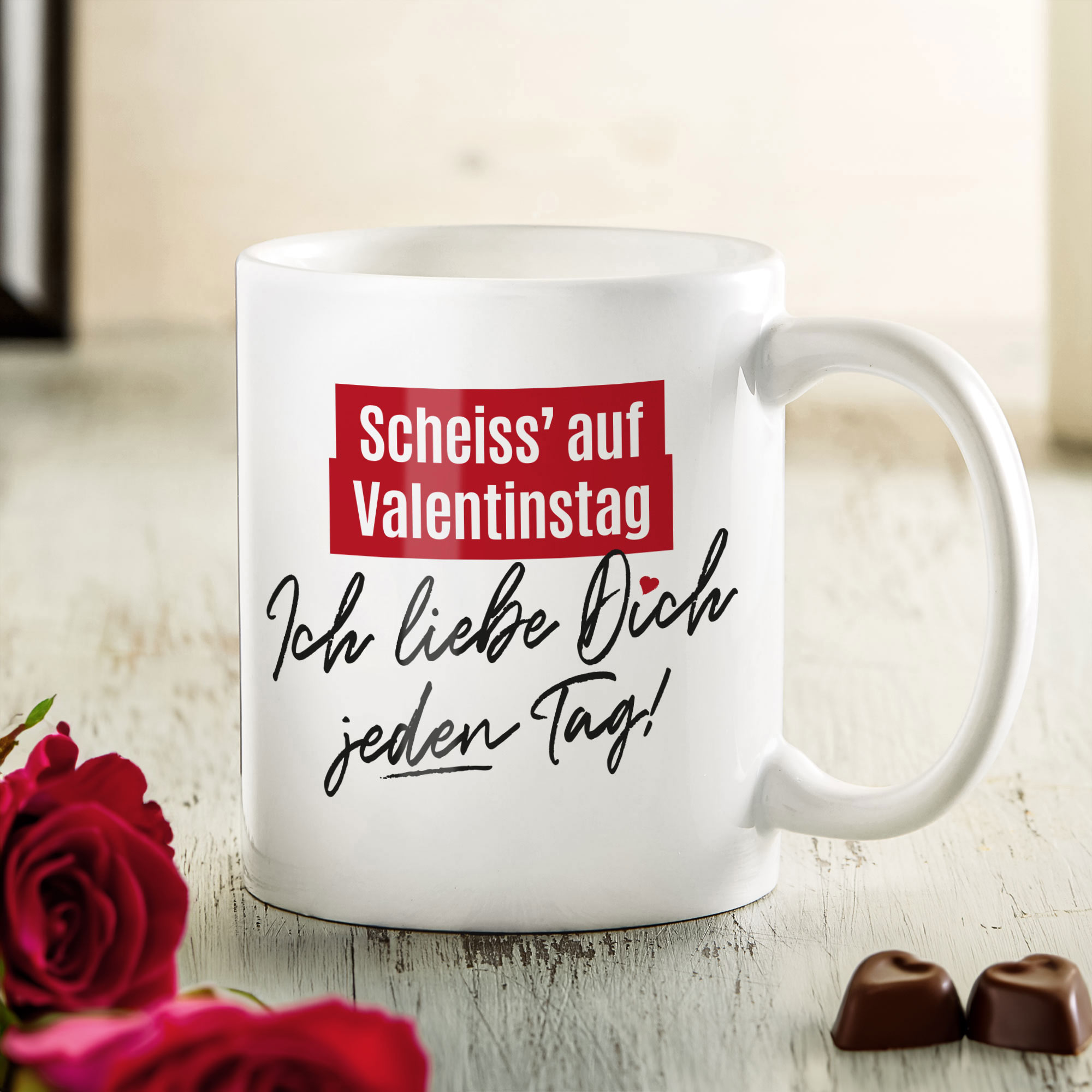 Kaffeetasse - Ich liebe dich an jedem Tag