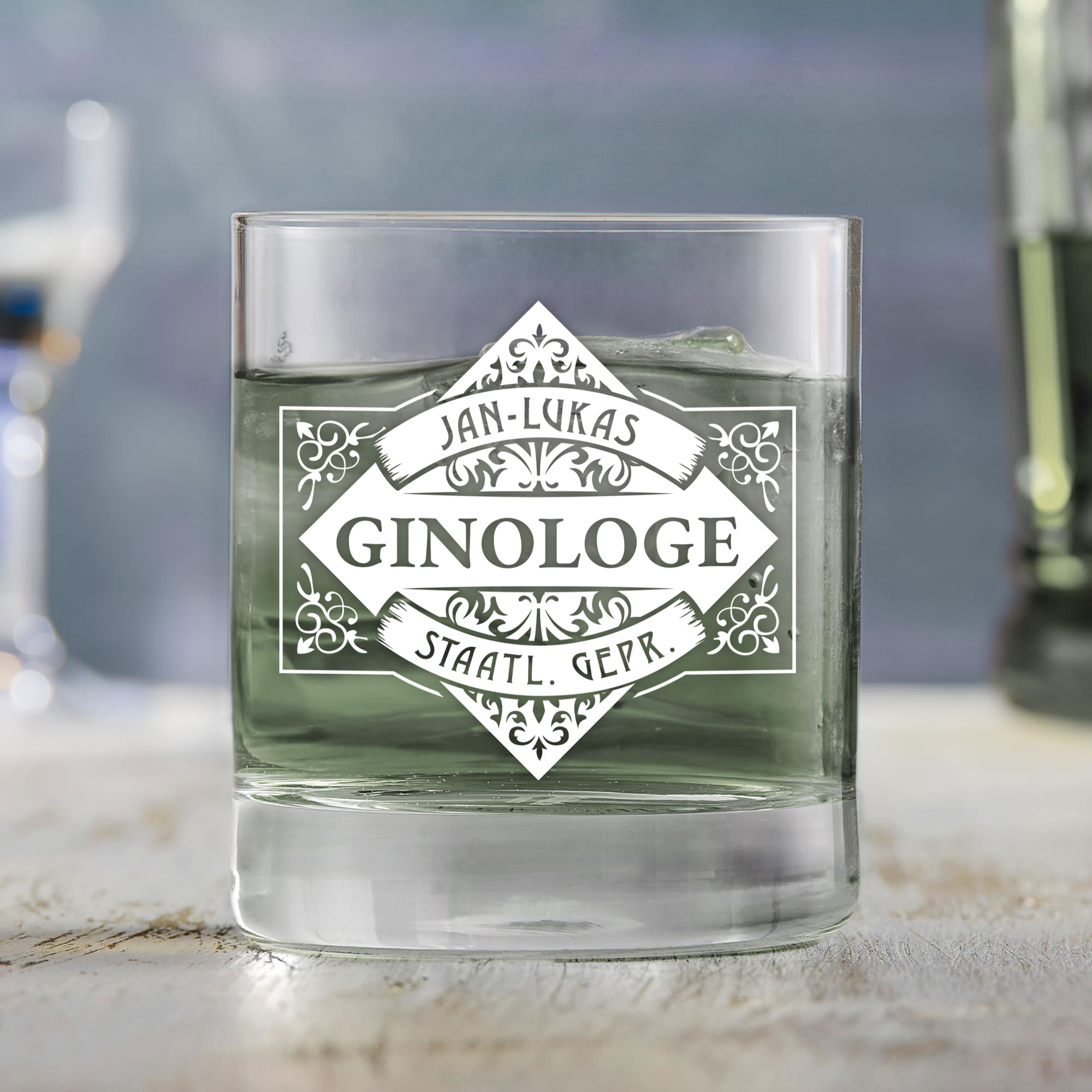 Gin Glas mit Gravur - Ginologe
