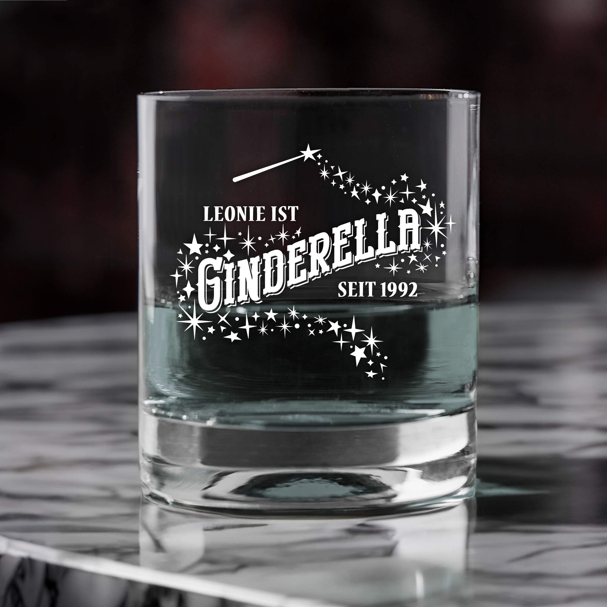 Whiskyglas - Ginderella - Personalisiert