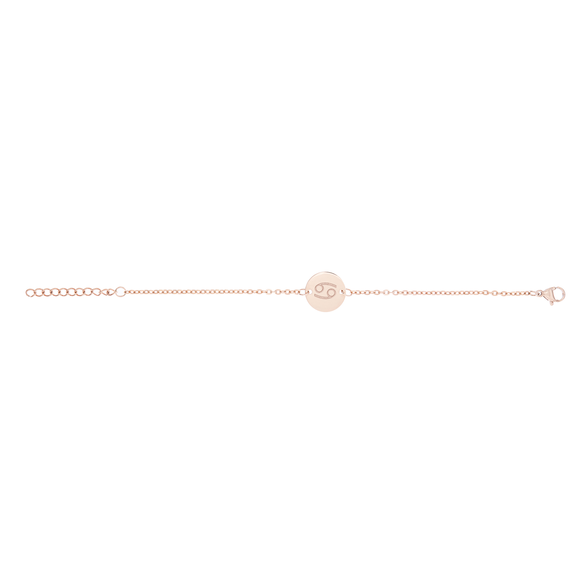 Armkettchen Kreis S - Rosé - Kurz - Sternzeichen - Standard