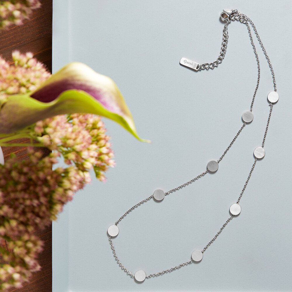 Layering Kette mit kleinen Anhängern - Silber