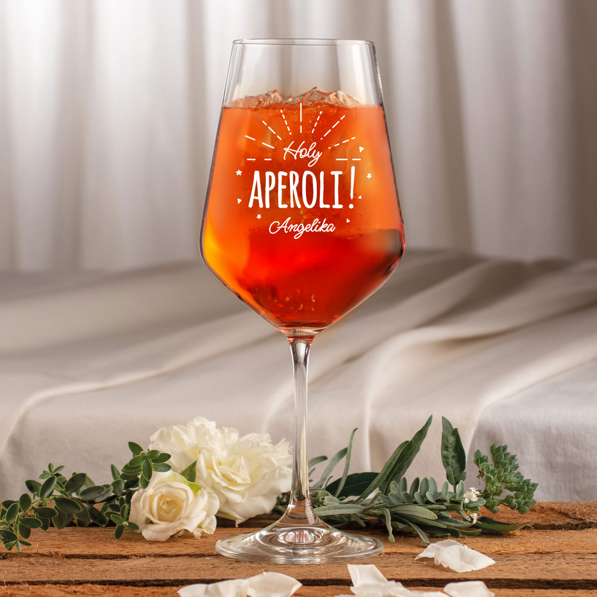 Weinglas - Holy Aperoli - Personalisiert