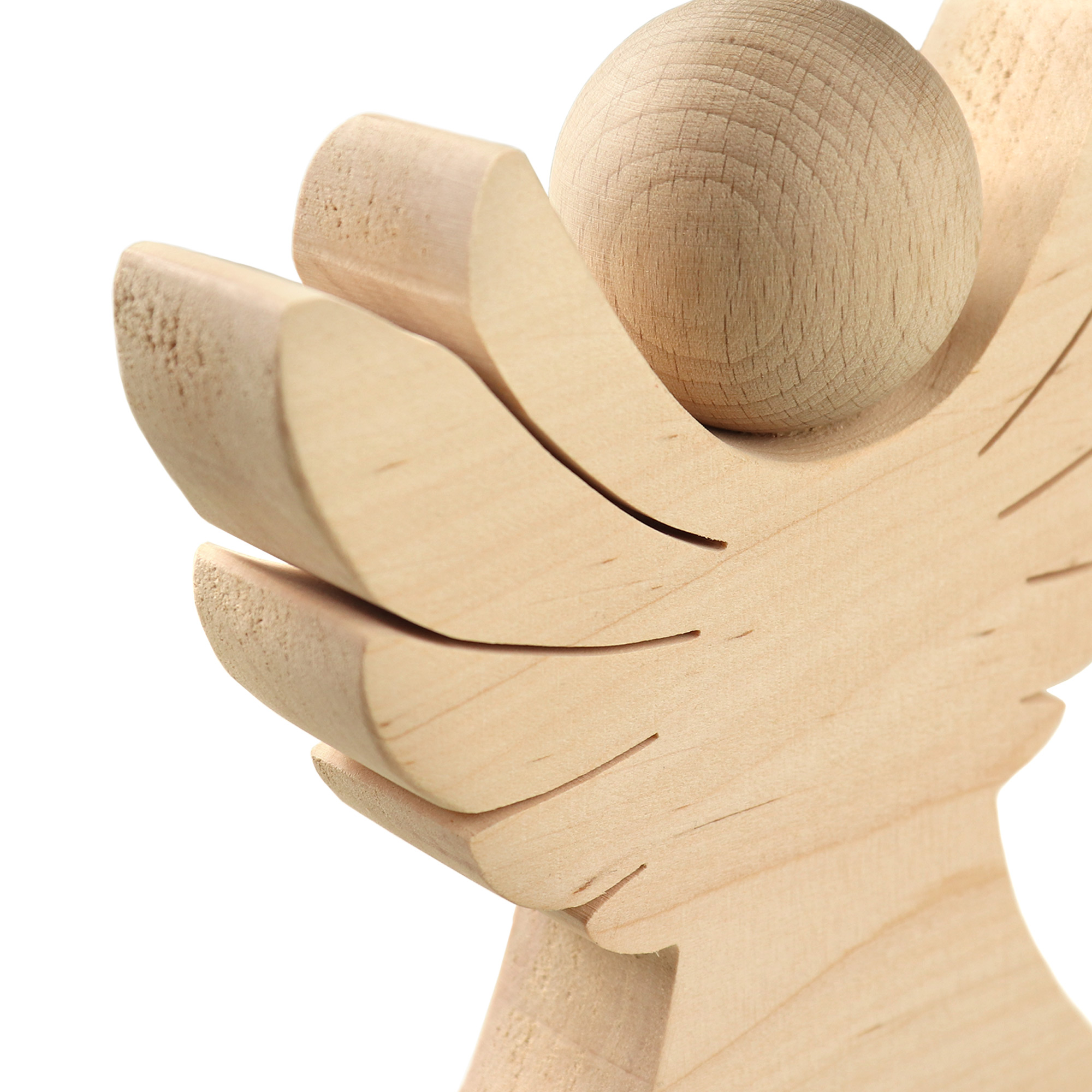 Engel aus Holz mit Gravur - Trauer - Personalisiert