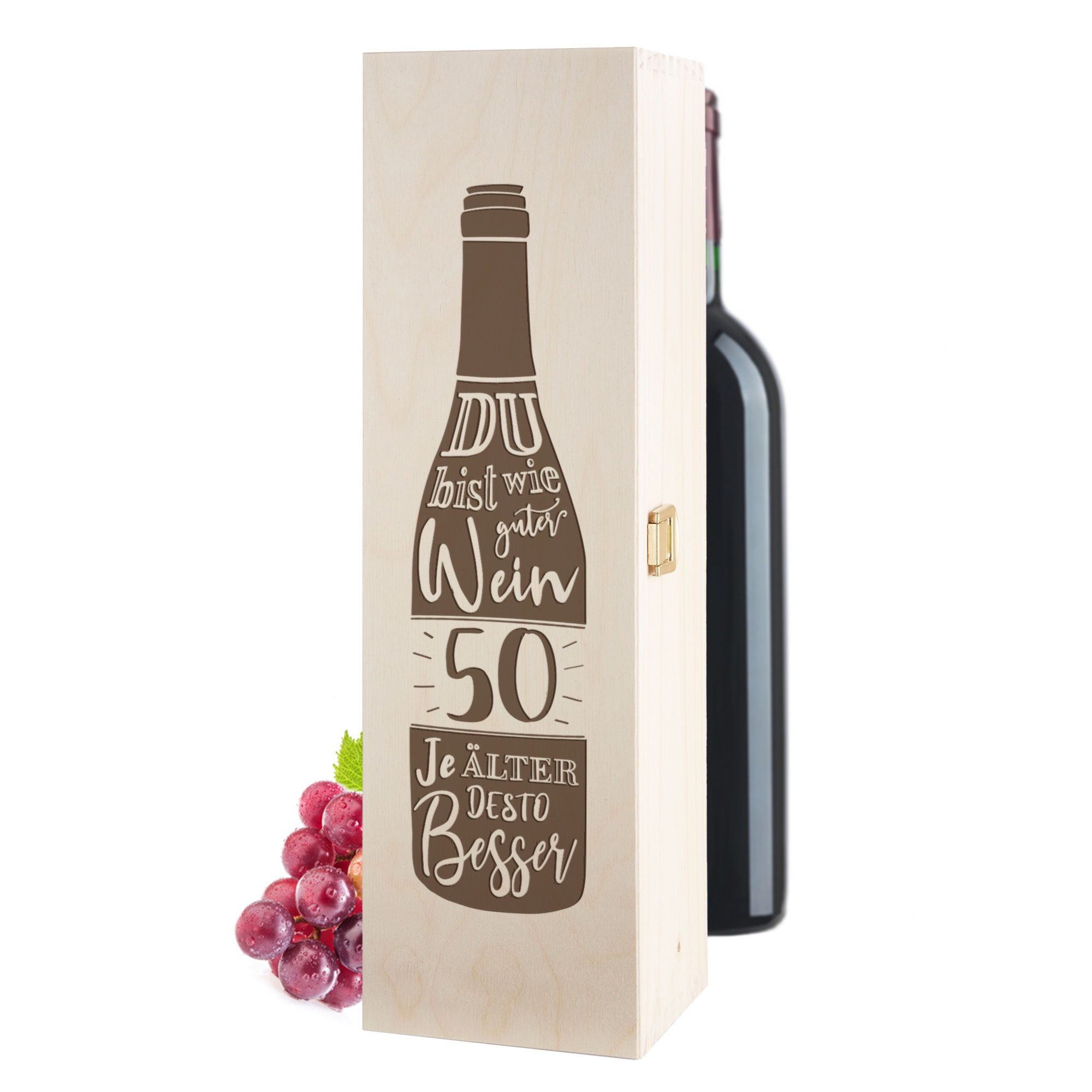 Weinkiste zum 50. Geburtstag