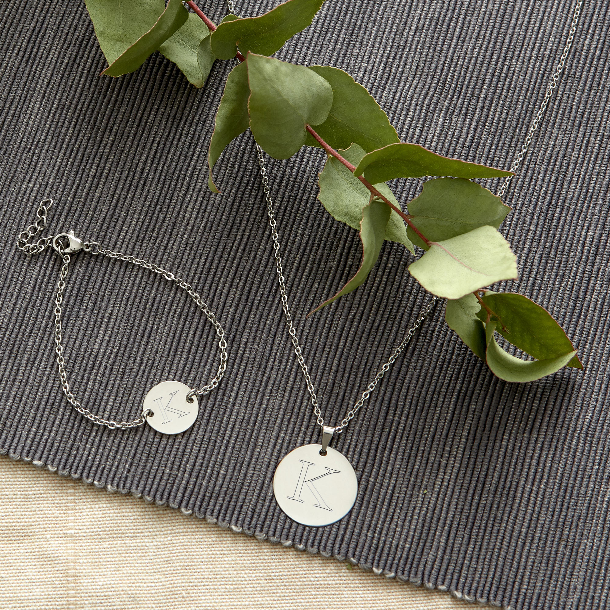 LIEBESKIND BERLIN Damen Halskette Mit Rundem Anhänger - Silber, Gold, Roségold, Schwarz