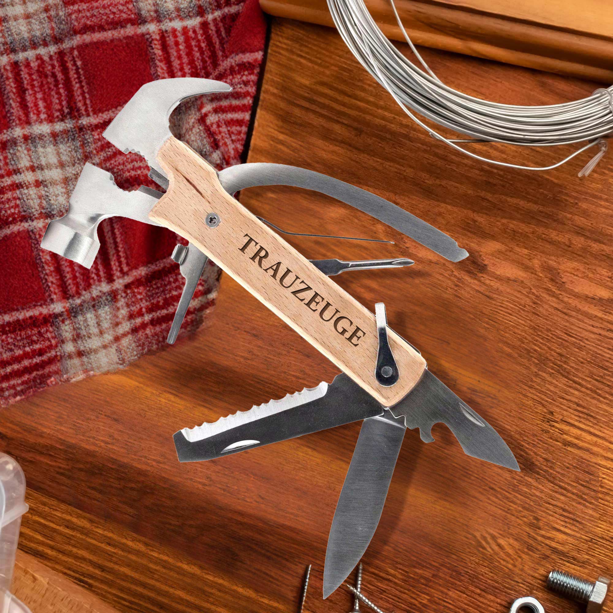 Multitool 10 in1 Werkzeug mit Gravur - Trauzeuge