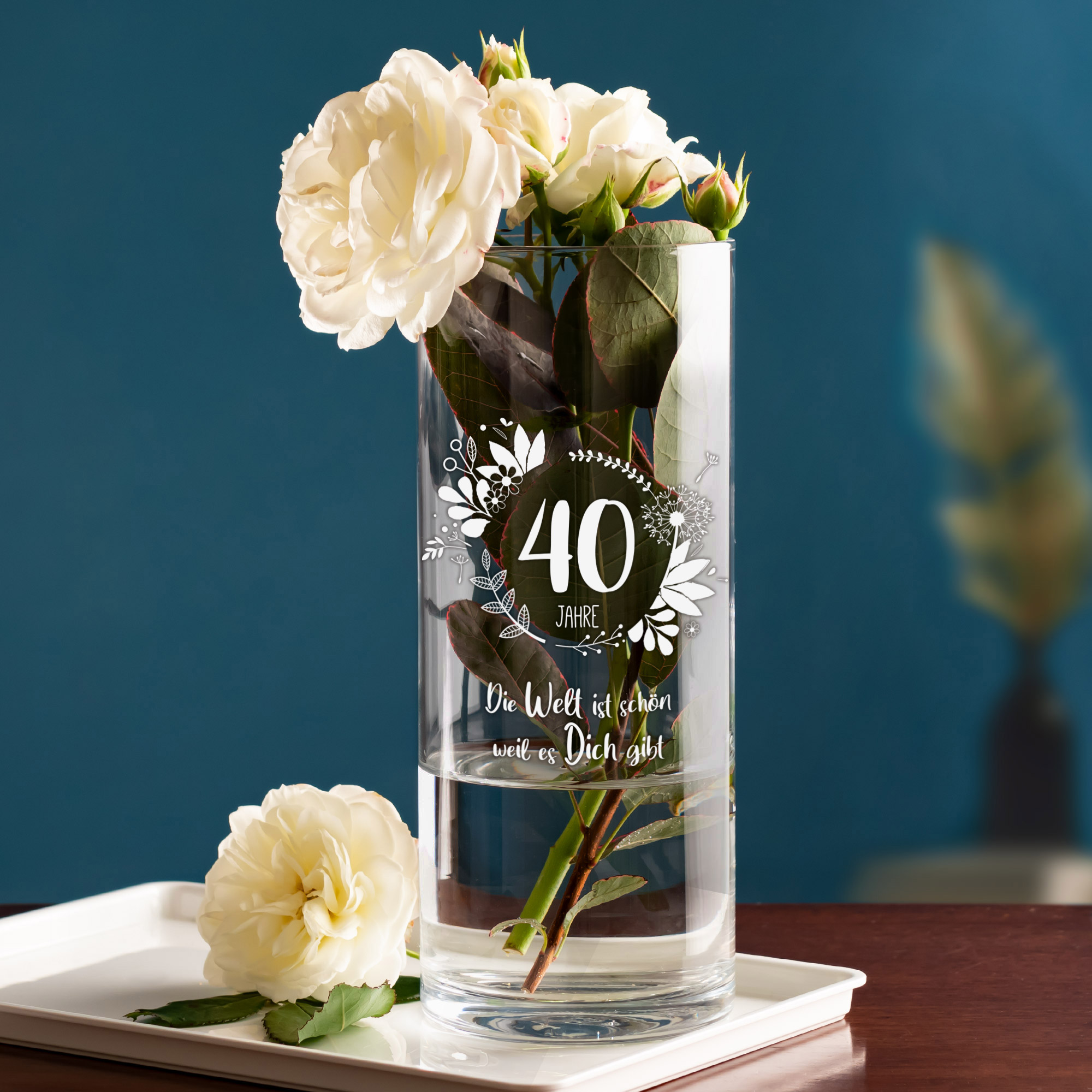 Vase - Rund - Geburtstag - Standard Vase - Rund - Geburtstag - Standard