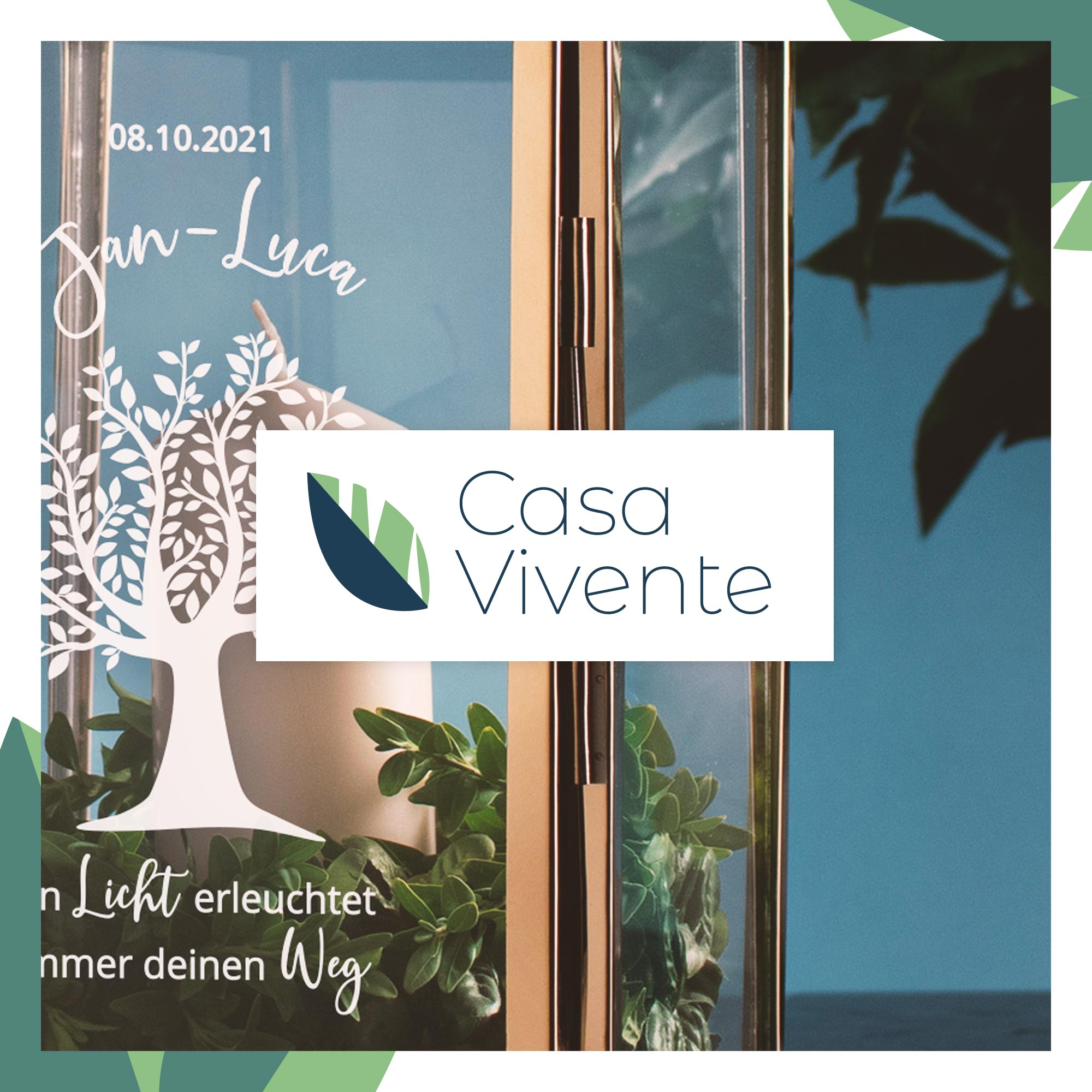 Gold Laterne für draußen und drinnen, goldfarbene Kerzenlaterne mit personalisierte Gravur, Windlicht & Gartenlaterne mit Gravur - Geschenk zur Gebu