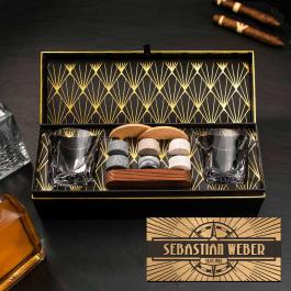 Game Of Thrones Whiskyglas-Set - 2 Gläser Mit Haus Stark & Targaryen Gravur