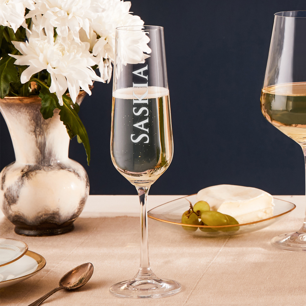 Sektglas mit persönlicher Gravur Sektglas mit persönlicher Gravur