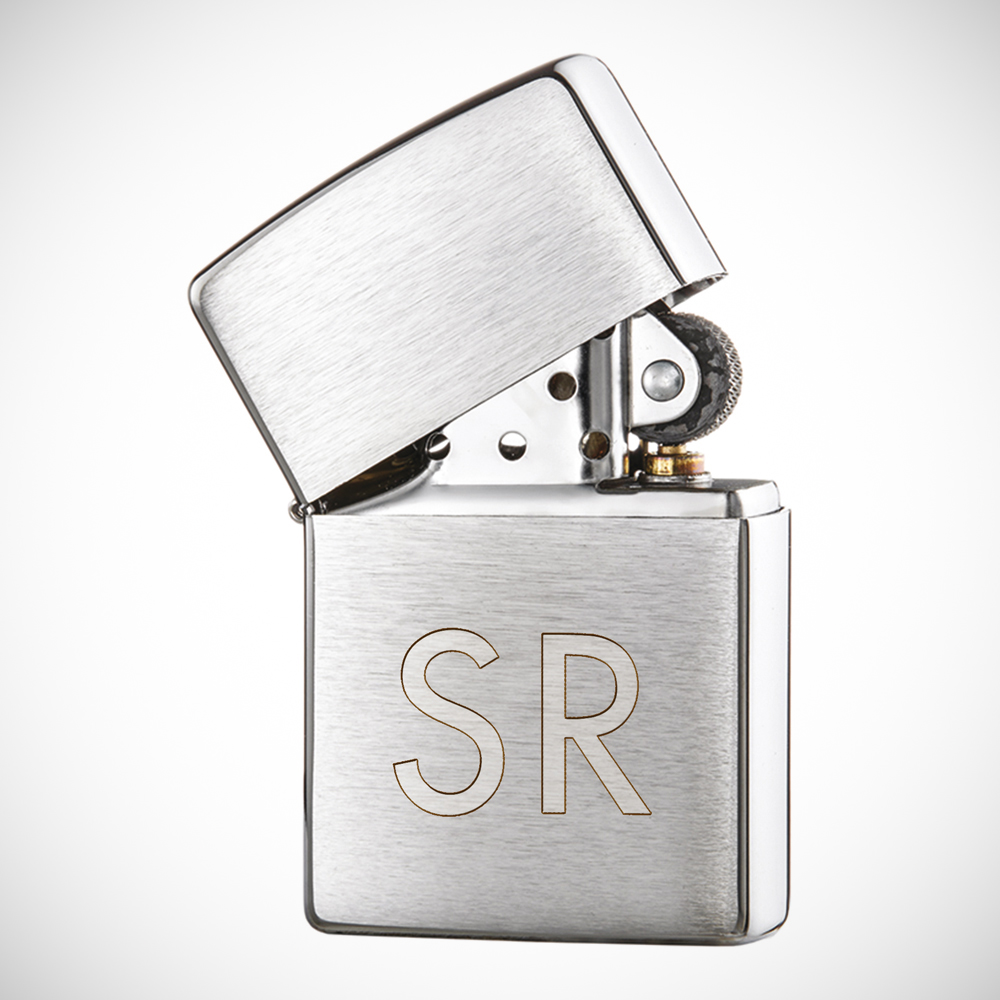 Original Zippo Feuerzeug - Personalisiert mit Gravur Initialen