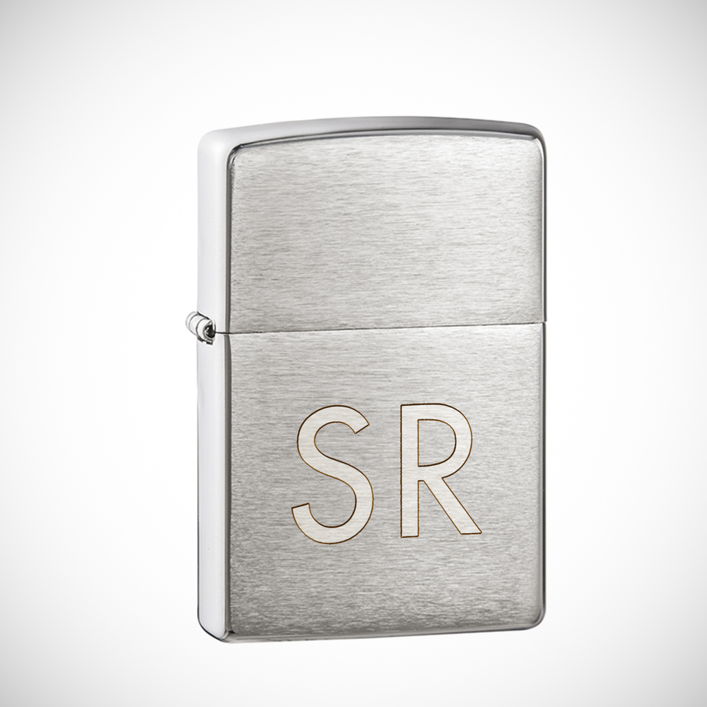 Original Zippo Feuerzeug - Personalisiert mit Gravur Initialen