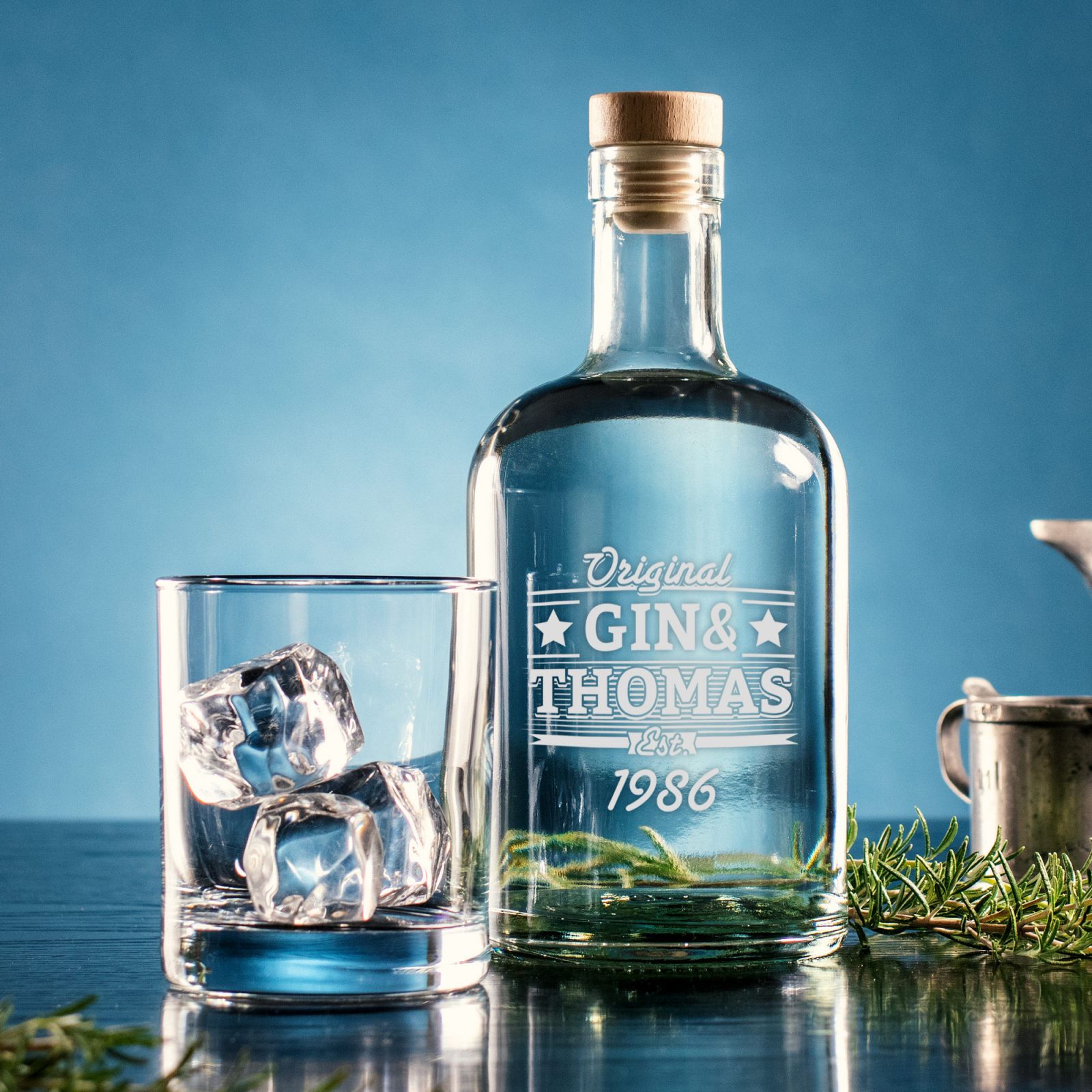 Ginglas Mit Gravur - Gin Und Geburtstag - Personalisiert - Gin Gläser