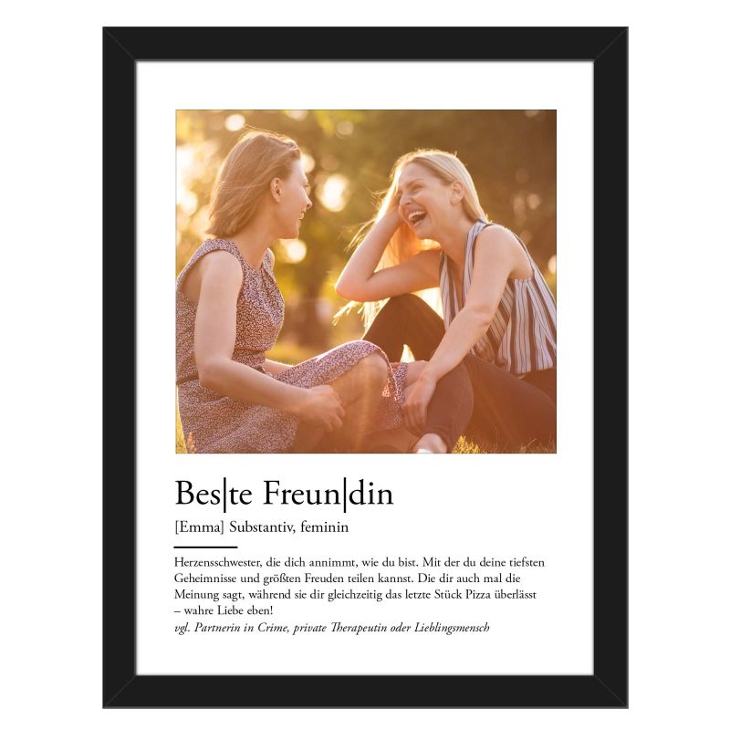 personalisiertes-bild-beste-freundin-mit-definition-foto