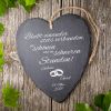 Schieferherz zur Hochzeit Schiefertafel kaufen