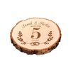 Geschenk Zur Hölzernen Hochzeit – Holz Schlüsselanhänger '5 Jahre – Ein Unschlagbares Team' | In Geschenkbox