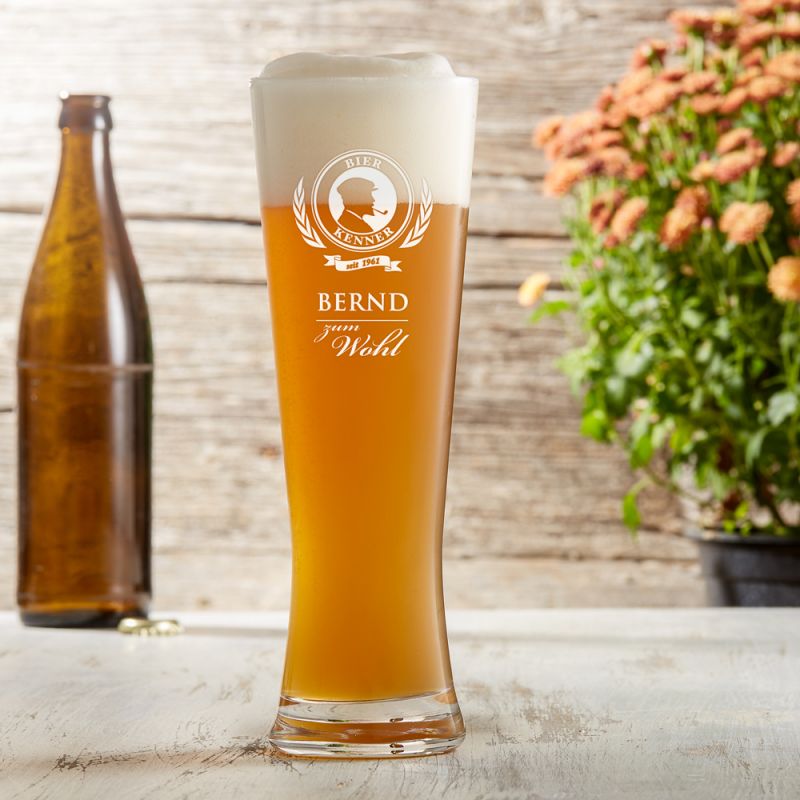 Weizenbierglas Mit Gravur
