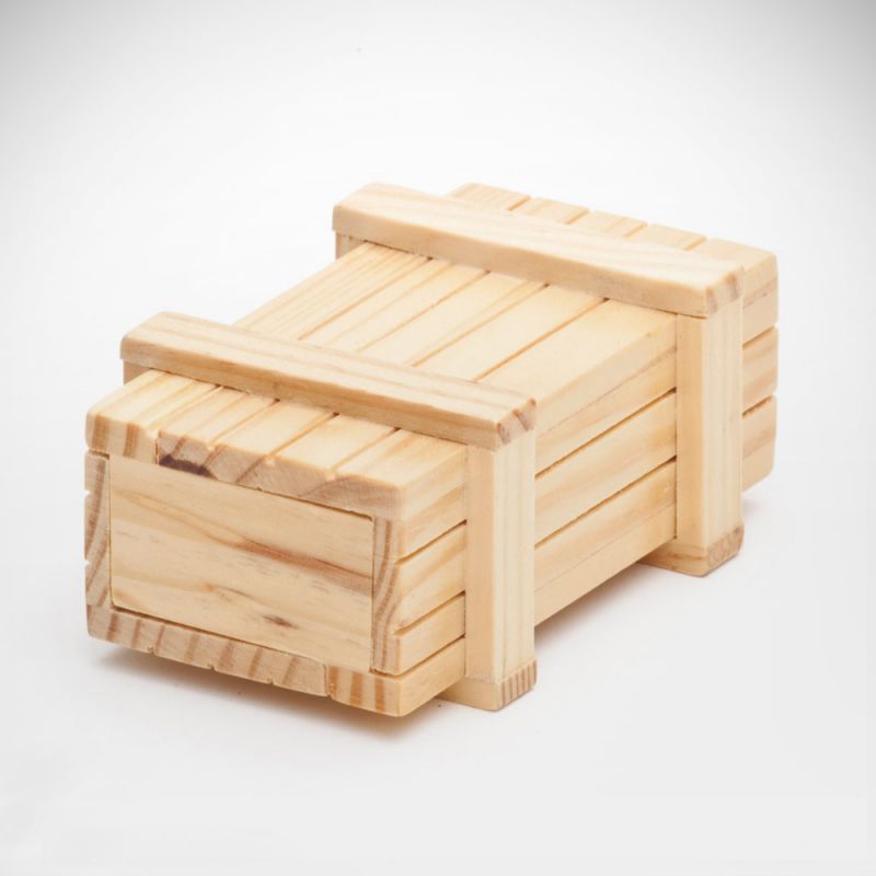 Magische Geschenkbox - helles Holz - mit Gravur - Geschenkschachtel