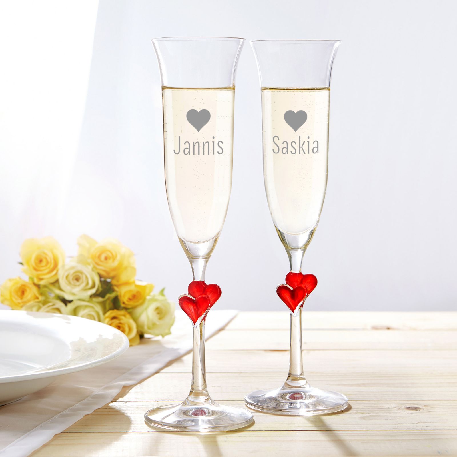 Baumscheibe mit Gravur zur Hochzeit mit Spruch Bleibt einander
